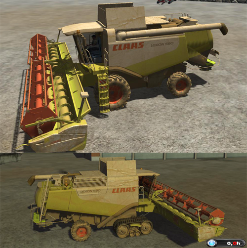 CLAAS Lexion 580 Pack v2.1 Fixed
